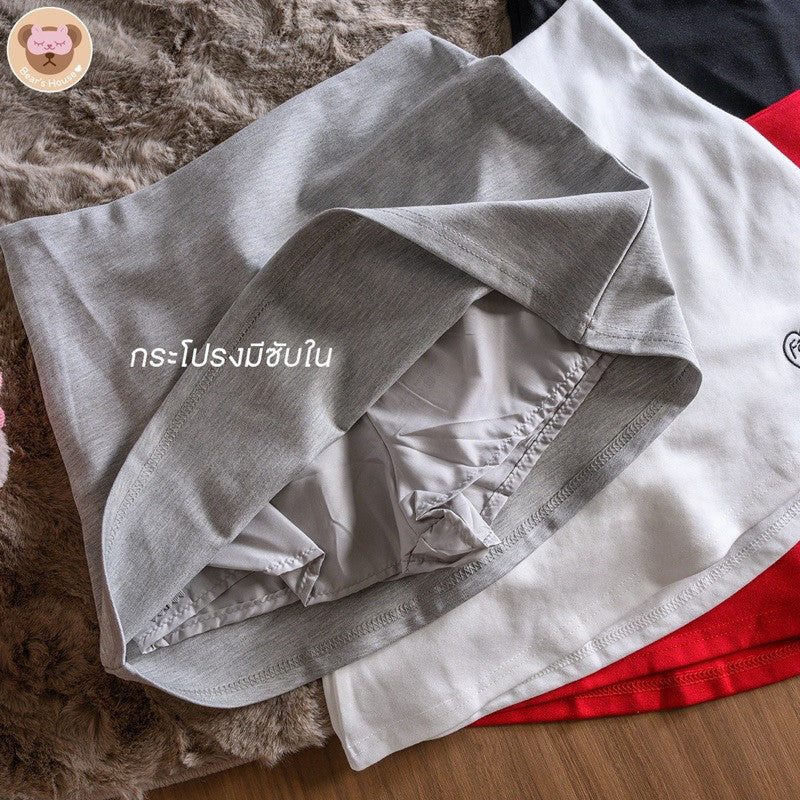 Otter Skirt กระโปรงทรงเอ ปักโลโก้ ผ้า Cotton