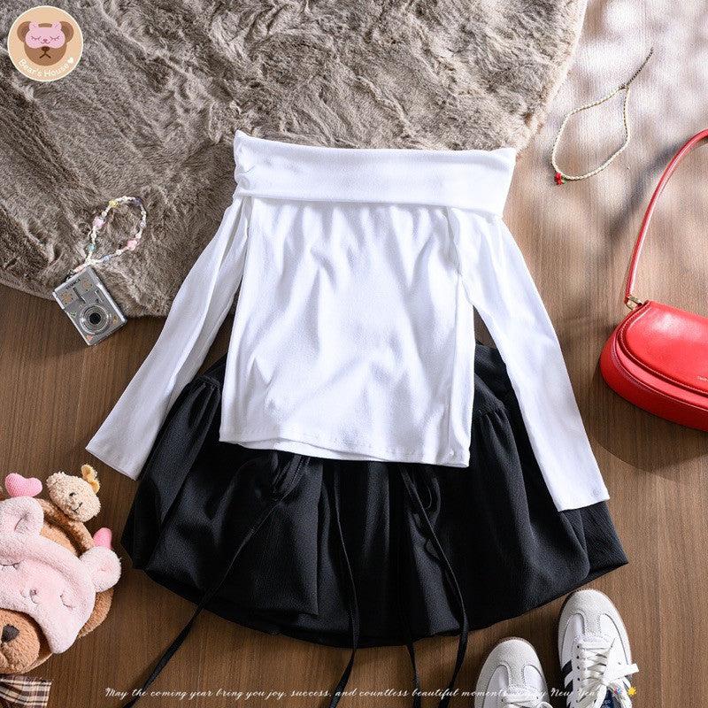 Pumpkin Balloon Skirt กระโปรงบอลลูน น่ารักมากๆ แต่งดีเทลผูกโบว์